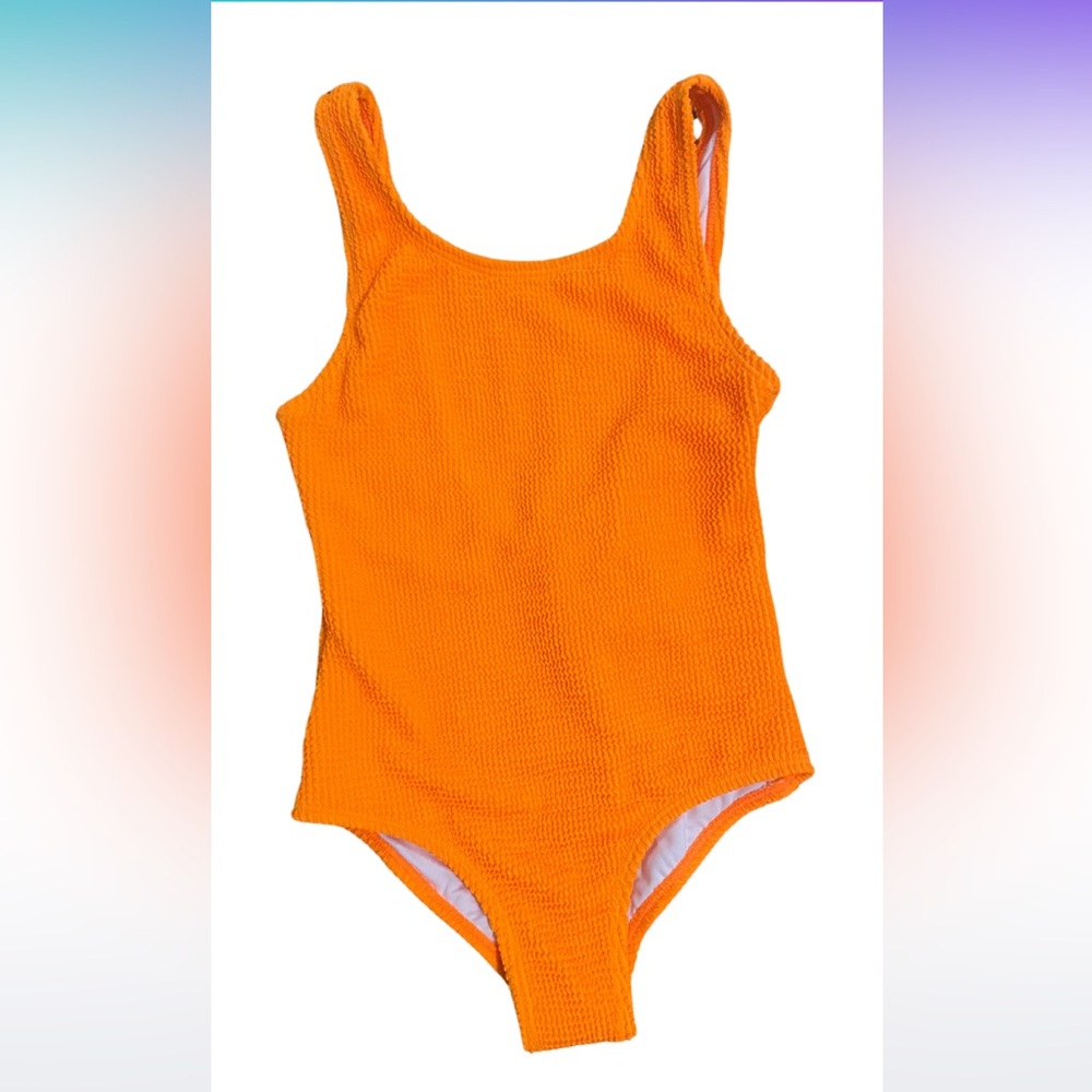 New Girl’s Size 7 One Piece Swimsuit - Picture 1 of 3